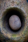 Native American grinding bowl